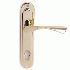 Комплект дверных ручек Apecs HР-85.0123-G латунь