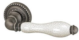 Ручка раздельная Armadillo (Армадилло) Silvia CL 1 AS/СRP-109 Античное серебро/кракелюр