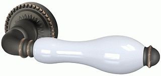 Ручка раздельная ARMADILLO Silvia CL 1ABL-18/WP-109 Темная медь/бел фарфор