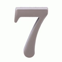 Цифра дверная Аллюр "7" на клеевой основе  хром