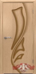 Шпонированная межкомнатная дверь Лилия глухая