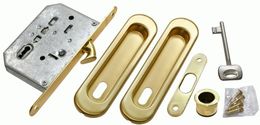 Комплект для раздвижных дверей Morelli MHS150 L SG матовое золото