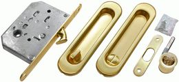 Комплект для раздвижных дверей Morelli MHS150 WC SG матовое золото