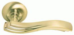 Ручка дверная Morelli Мираж MH-14 SG/GP матовое золото /золото