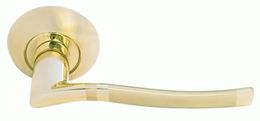 Ручка дверная Morelli Фонтан MH-04 SG/GP матовое золото /золото